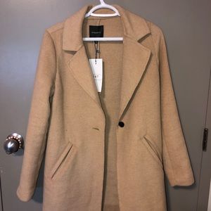 Tan coloured peacoat brand new